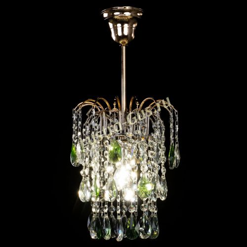 Люстра Зима журавлик зеленая в Подольске Гусь Хрустальный