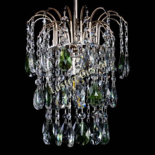 Люстра Зима журавлик зеленая в Подольске Гусь Хрустальный