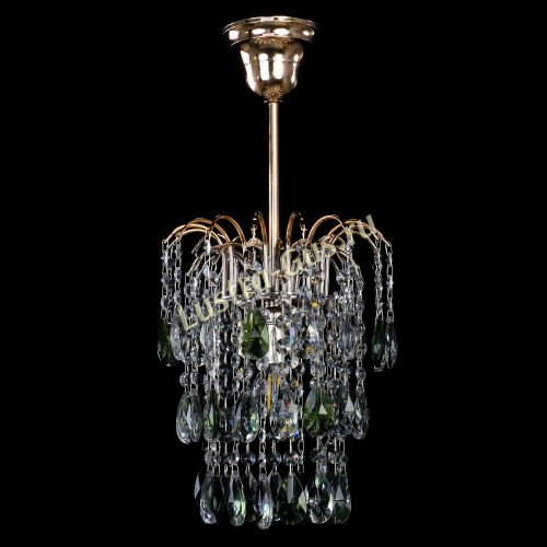 Люстра Зима журавлик зеленая в Подольске Гусь Хрустальный