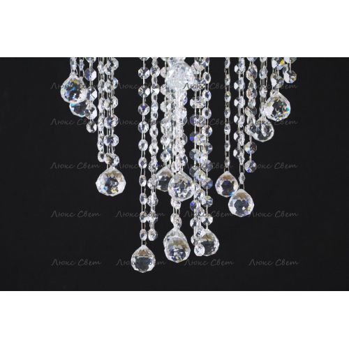 Люстра Катерина Космос 5 ламп шар 30 мм длинная  в Подольске Гусь Хрустальный