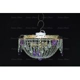 Люстра Анжелика журавлик фиолетовая в Подольске