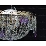 Люстра Анжелика журавлик фиолетовая в Подольске