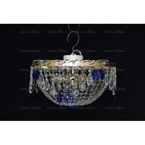 Люстра Анжелика журавлик синяя в Подольске Гусь Хрустальный