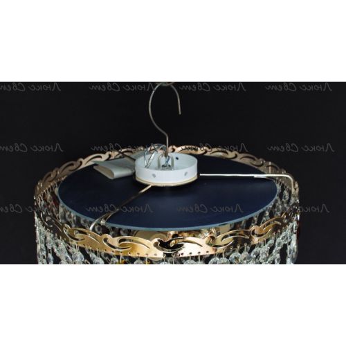 Люстра Анжелика журавлик зеленая в Подольске Гусь Хрустальный