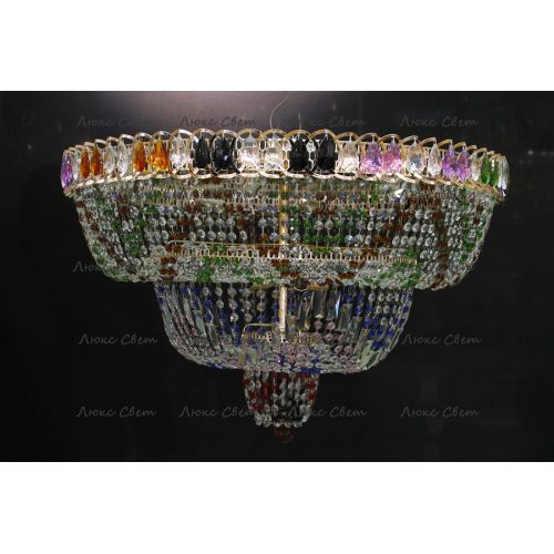 Люстра Водопад Колор 80 см в Подольске Гусь Хрустальный