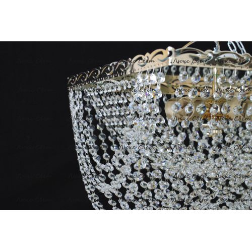 Люстра Квадрат Ракушка 2 в Подольске Гусь Хрустальный