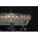 Люстра Кольцо блин розовая в Подольске