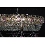 Люстра Кольцо блин розовая в Подольске