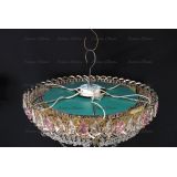 Люстра Кольцо блин розовая в Подольске