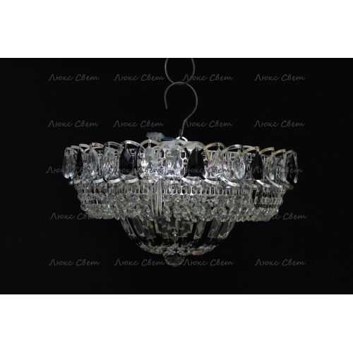 Люстра Кольцо Купол черная в Подольске Гусь Хрустальный