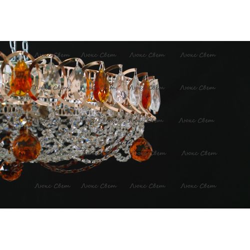 Люстра Водоворот Роза чайная в Подольске Гусь Хрустальный