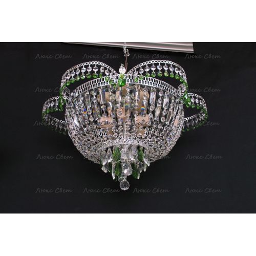 Люстра Ромашка цветная в Подольске Гусь Хрустальный