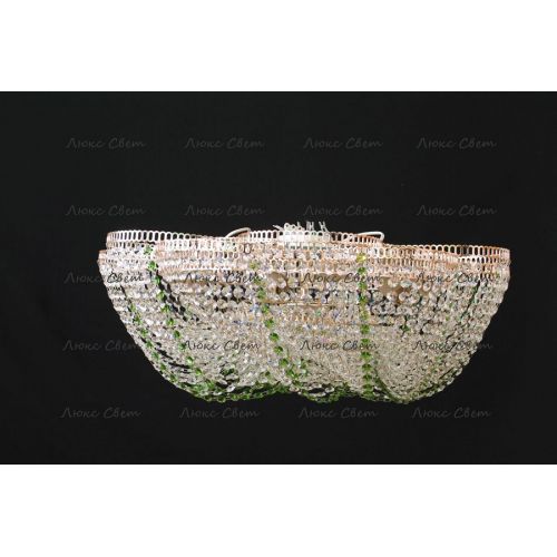 Люстра Лотос  Елена цветная № 1 в Подольске Гусь Хрустальный