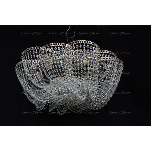 Люстра Лотос Елена розовая в Подольске Гусь Хрустальный