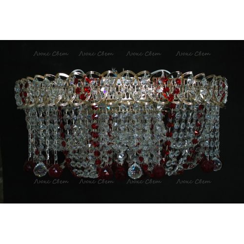 Люстра Водоворот Мария красная  в Подольске Гусь Хрустальный