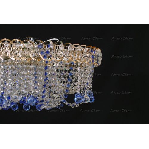 Люстра Водоворот Мария синяя в Подольске Гусь Хрустальный