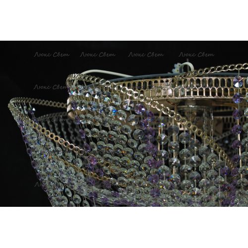 Люстра Космос № 2 фиолетовая в Подольске Гусь Хрустальный