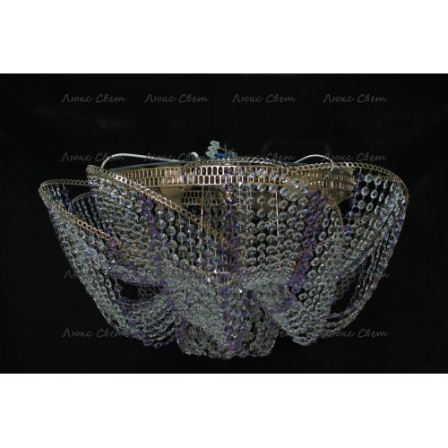 Люстра Космос № 2 фиолетовая в Подольске Гусь Хрустальный