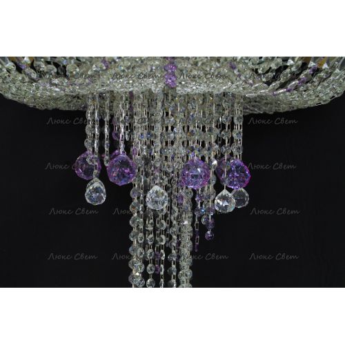 Люстра Анжелика 1 шар 40 мм фиолетовая в Подольске Гусь Хрустальный