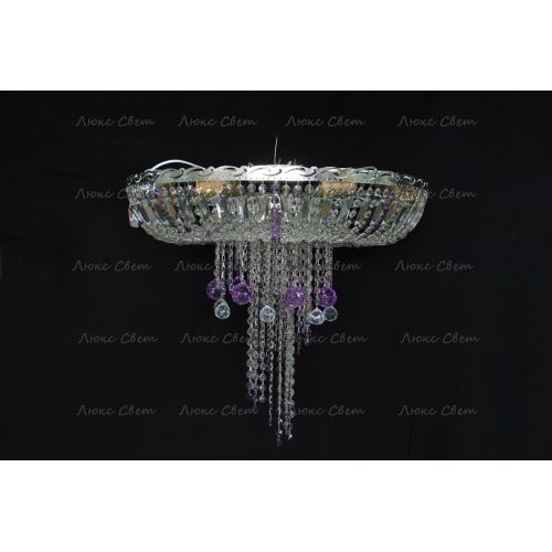 Люстра Анжелика 1 шар 40 мм фиолетовая в Подольске Гусь Хрустальный