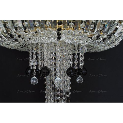 Люстра Анжелика 1 шар 40 мм черная в Подольске Гусь Хрустальный