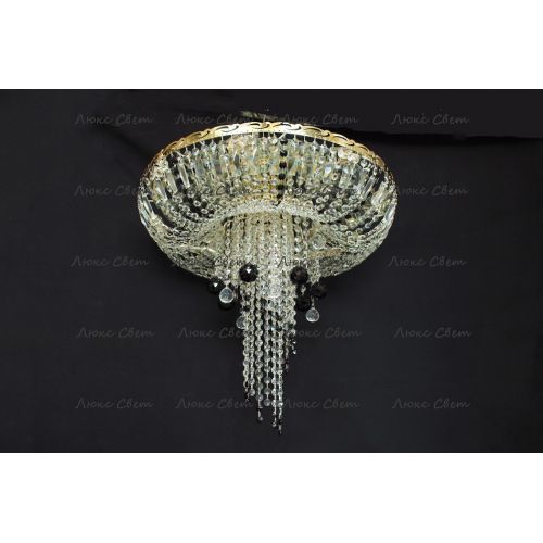 Люстра Анжелика 1 шар 40 мм черная в Подольске Гусь Хрустальный