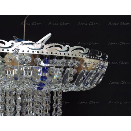 Люстра Анжелика 1 шар 40 синяя в Подольске Гусь Хрустальный