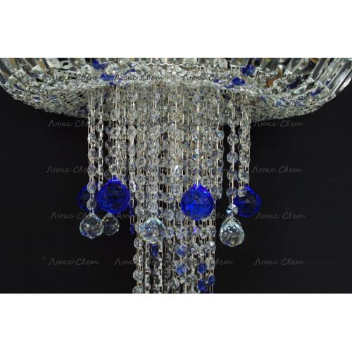 Люстра Анжелика 1 шар 40 синяя в Подольске Гусь Хрустальный