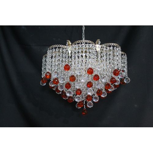 Люстра Ромашка Крона цветная в Подольске Гусь Хрустальный