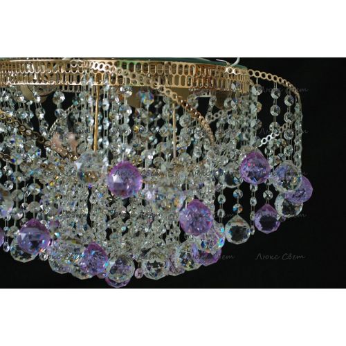 Люстра Космос шар 40 мм фиолетовая в Подольске Гусь Хрустальный