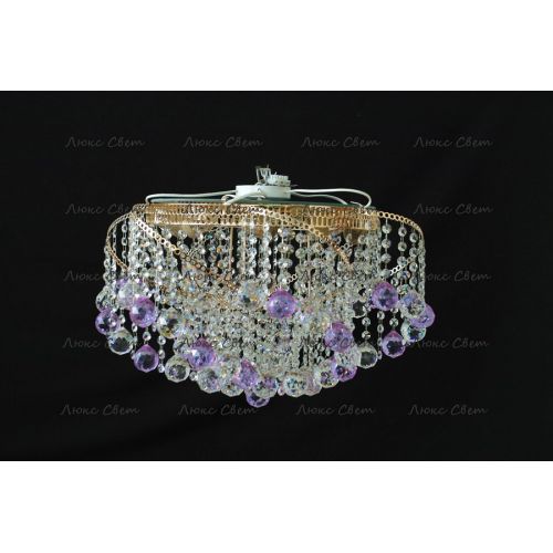 Люстра Космос шар 40 мм фиолетовая в Подольске Гусь Хрустальный