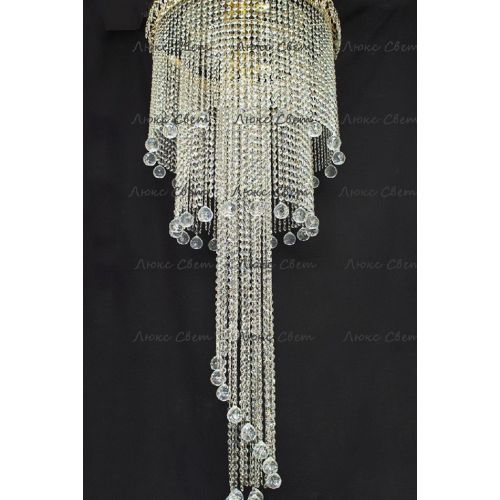 Люстра Водопад длинный в Подольске Гусь Хрустальный