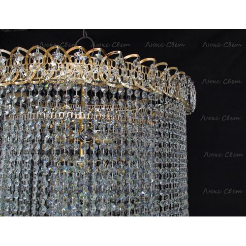 Люстра Водопад длинный в Подольске Гусь Хрустальный