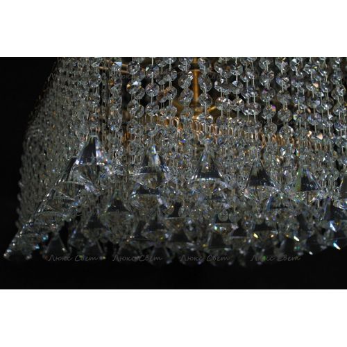 Люстра Квадрат гамма конус 40 мм длинная в Подольске Гусь Хрустальный