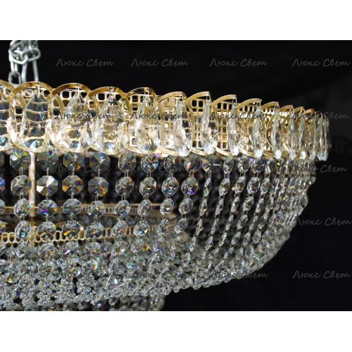 Люстра Водопад камень обтикон в Подольске Гусь Хрустальный