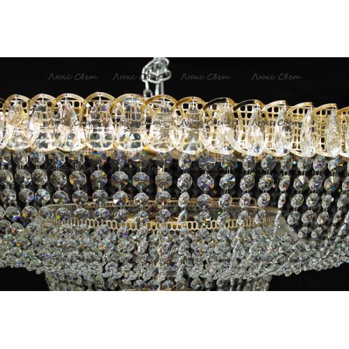 Люстра Водопад камень обтикон в Подольске Гусь Хрустальный