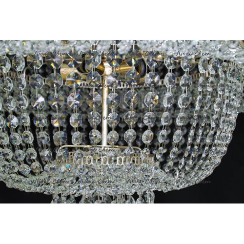 Люстра Водопад камень обтикон в Подольске Гусь Хрустальный