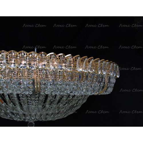 Люстра Кольцо купол 2 - 1000 мм пластина  в Подольске Гусь Хрустальный