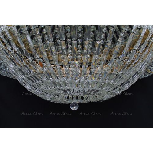 Люстра Кольцо купол 2 - 1000 мм пластина  в Подольске Гусь Хрустальный