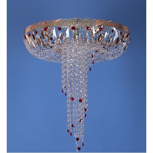 Люстра Анжелика обтикон цветная в Подольске Гусь Хрустальный