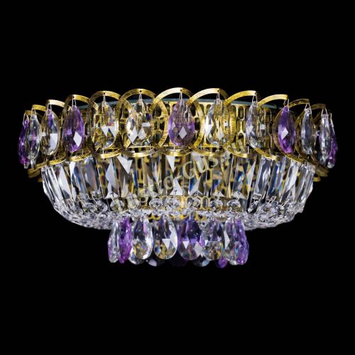 Люстра Астра Бутон №1 фиолетовая под бронзу в Подольске Гусь Хрустальный