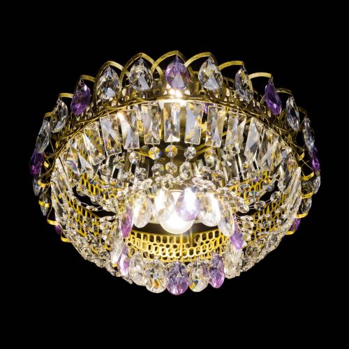 Люстра Астра Бутон №1 фиолетовая под бронзу в Подольске Гусь Хрустальный