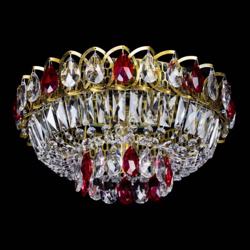 Люстра Астра Бутон №1 красная под бронзу в Подольске Гусь Хрустальный