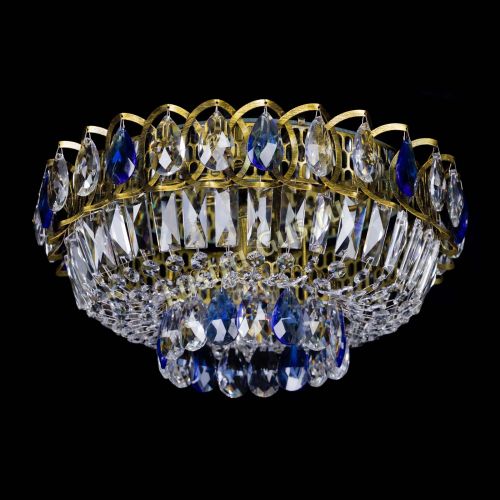 Люстра Астра Бутон №1 синяя под бронзу в Подольске Гусь Хрустальный