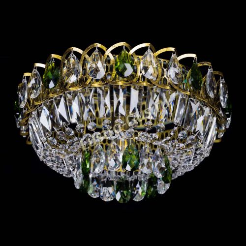 Люстра Астра Бутон №1 зеленая под бронзу в Подольске Гусь Хрустальный