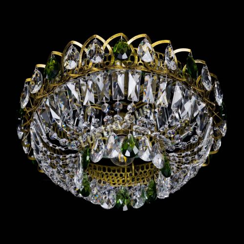 Люстра Астра Бутон №1 зеленая под бронзу в Подольске Гусь Хрустальный