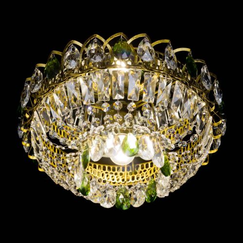 Люстра Астра Бутон №1 зеленая под бронзу в Подольске Гусь Хрустальный