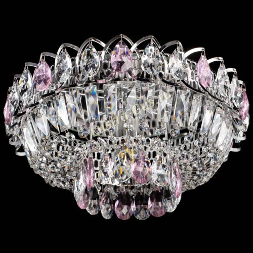 Люстра Астра Бутон №1 розовая в Подольске Гусь Хрустальный