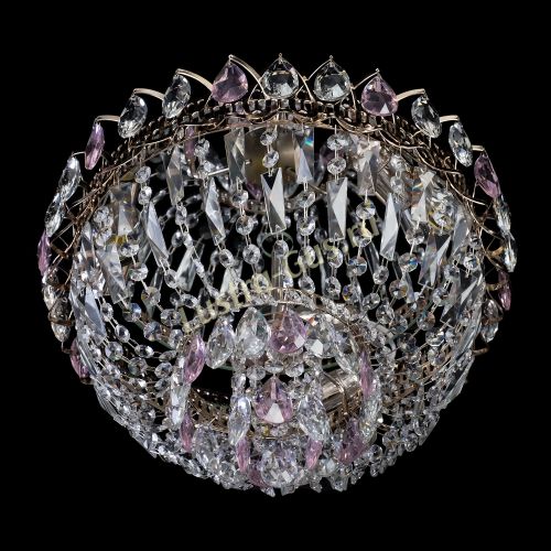 Люстра Астра Бутон №2 розовая в Подольске Гусь Хрустальный