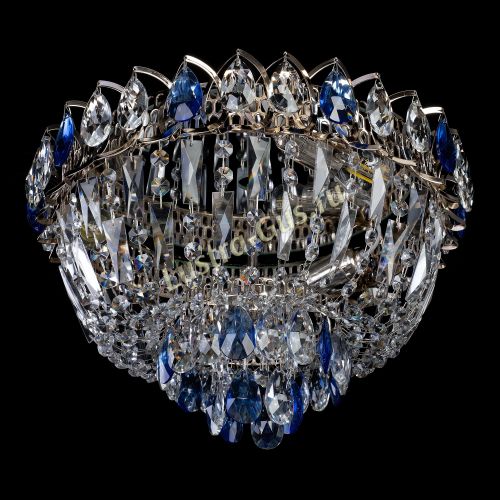 Люстра Астра Бутон №2 синяя в Подольске Гусь Хрустальный